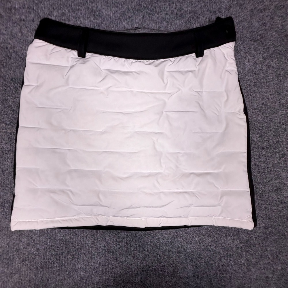 Cleveland Golf Womens Quilted Mini Skirt Black White CGKWSK173 Size 67 26-27